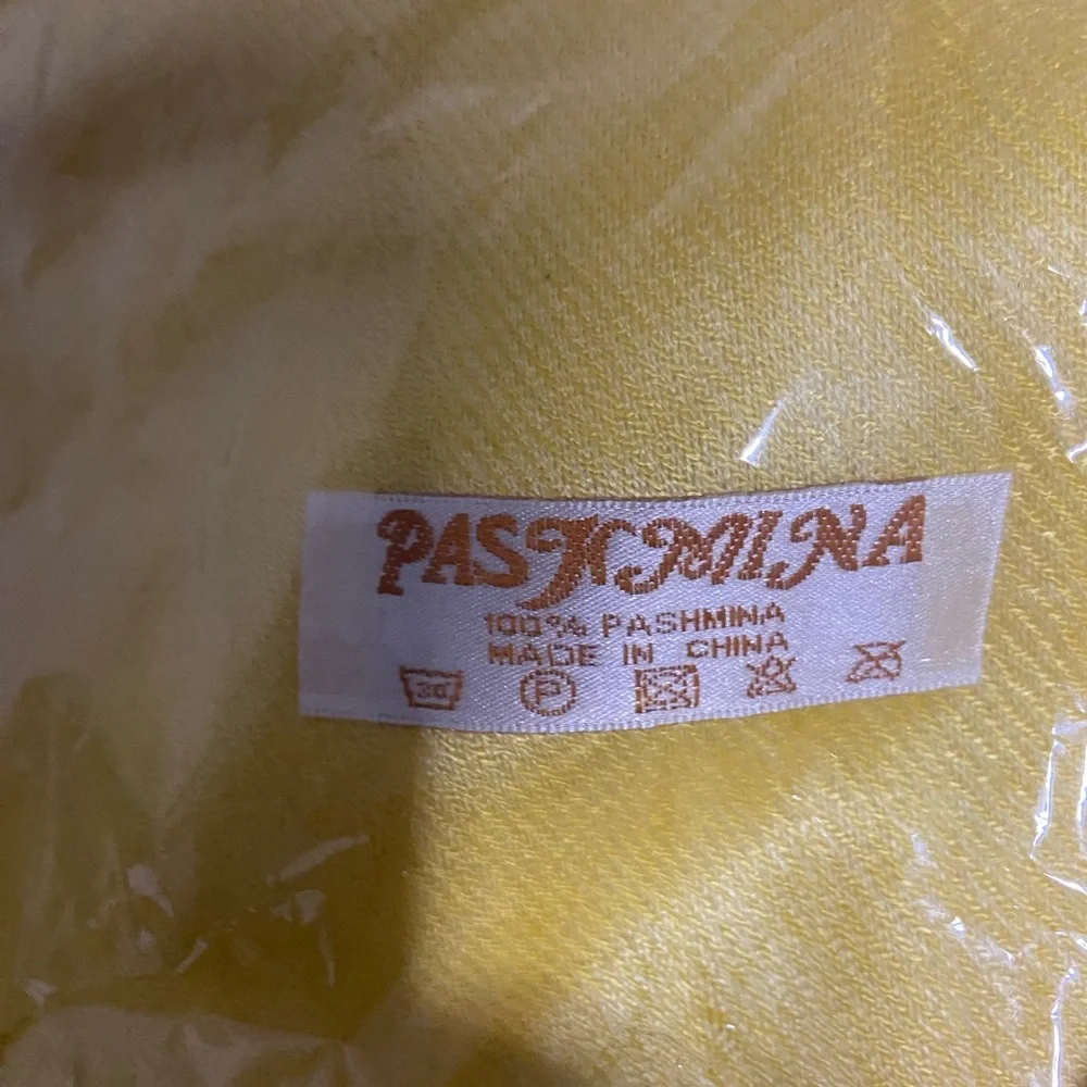 NWT Pashmina Sunshine Yellow Wrap